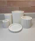 Fluted vanity collection